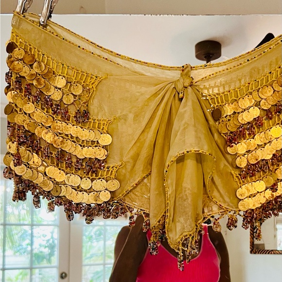 The REAL deal Dancers Coin Hip Skirt Got in jerusalem at a bellydance studio